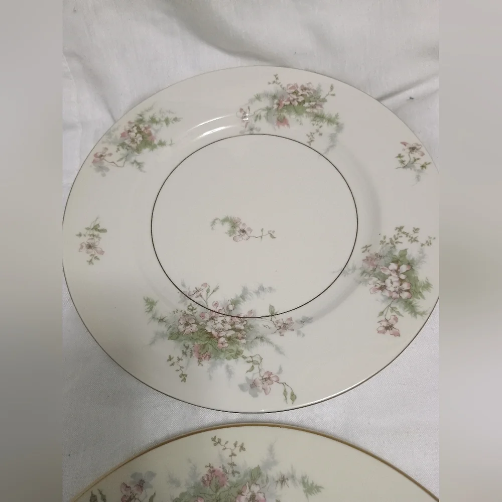 Pair Of Theodore Haviland New York dinner plates. Apple Blossom pattern - Picture 6 of 9